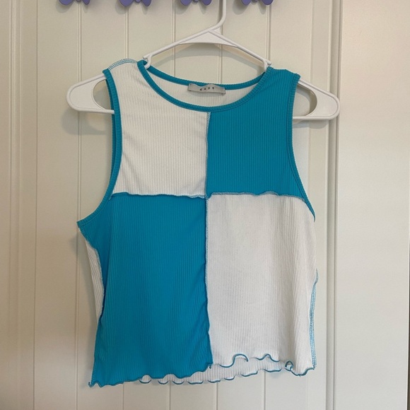 EUC | Gaze women’s multi-colored crop‎ top — small/medium - Picture 1 of 5